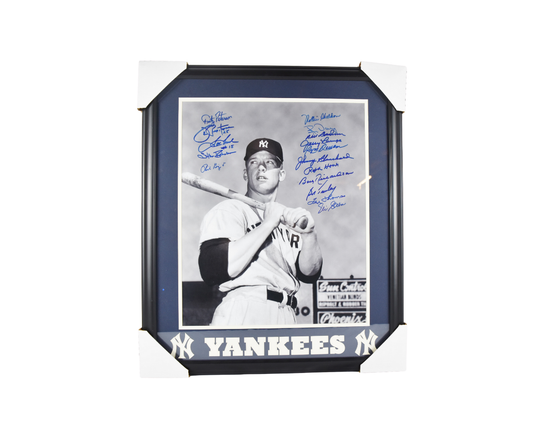 New York Yankees B&W Team Signature Framed Photo