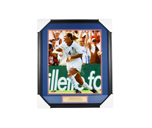 Brandi Chastain Signed 1999 World Cup Champion Framed Photo