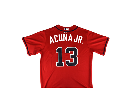 Ronald Acuna Jr. Atlanta Braves Nike Red Jersey*