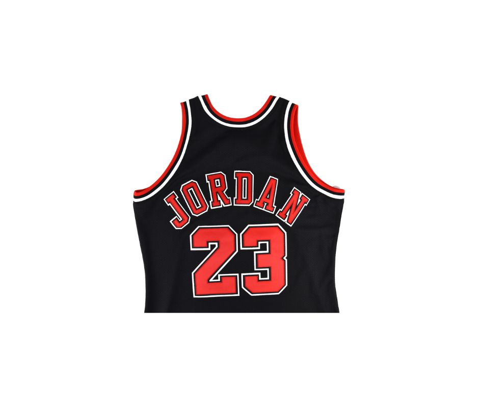 Michael Jordan Chicago Bulls Mitchell and Ness Black Jersey