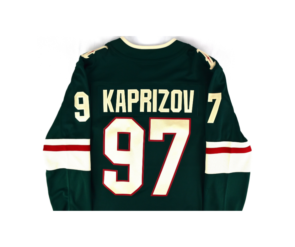 Kirill Kaprizov Wild Fanatics Breakaway Green Jersey*