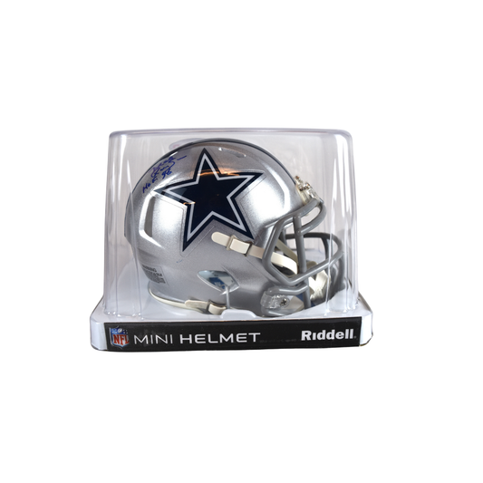 Riddell Mel Renfro Dallas Cowboys Signed Mini Helmet