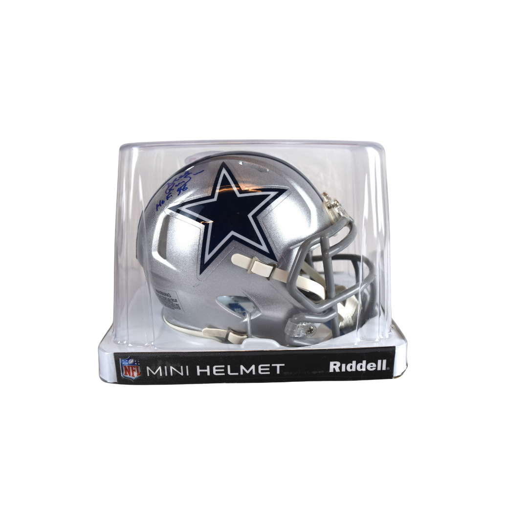 Riddell Mel Renfro Dallas Cowboys Signed Mini Helmet