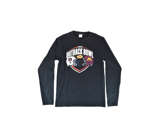 Minnesota Gophers 2020 Outback Bowl Fanatics Black Long Sleeve T-Shirt*
