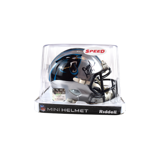 Riddell D.J. Moore Carolina Panthers Signed Mini Helmet*