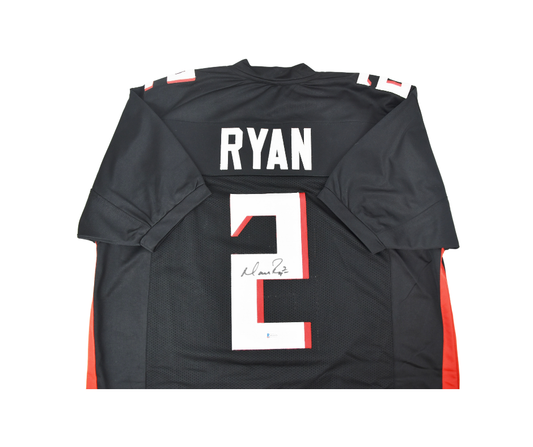 Matt Ryan Signed Custom Atlanta Falcons Black Jersey