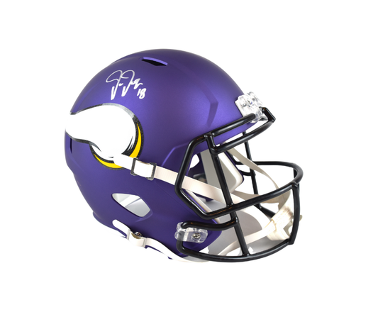 Justin Jefferson Minnesota Vikings Signed Full Size Replica Helmet*
