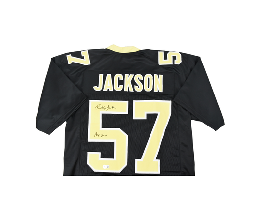 Rickey Jackson Signed Custom New Orleans Saints Black Jersey