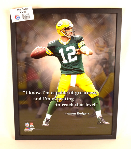 Aaron Rodgers Large Pro Quote
