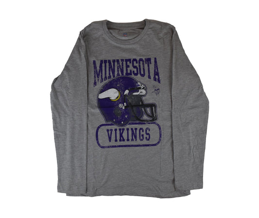 Minnesota Vikings Youth Grey Long Sleeve Shirt*