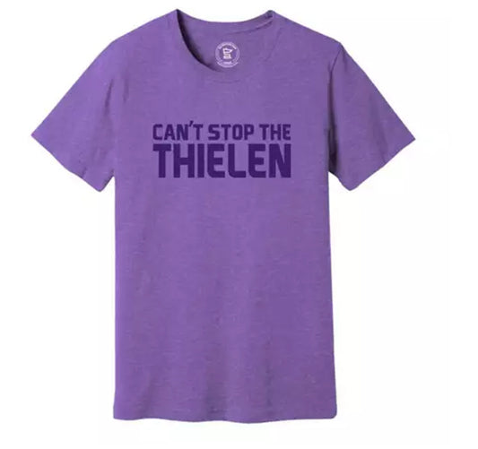 Minnesota Vikings "Can't Stop The Thielen" SotaStick Purple T-Shirt